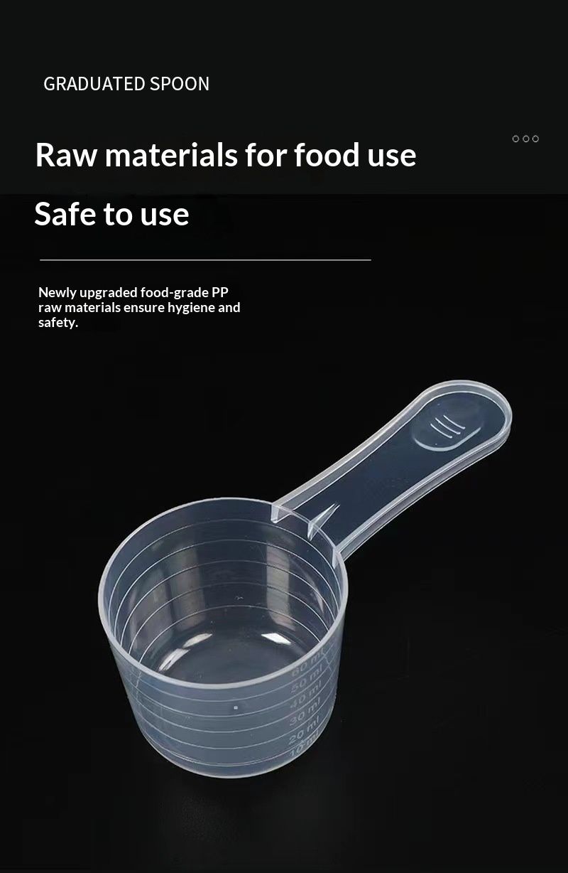 Pet-friendly High-transparency Food-grade Spoon Powder-measuring And Liquid-plastic Measuring Spoon