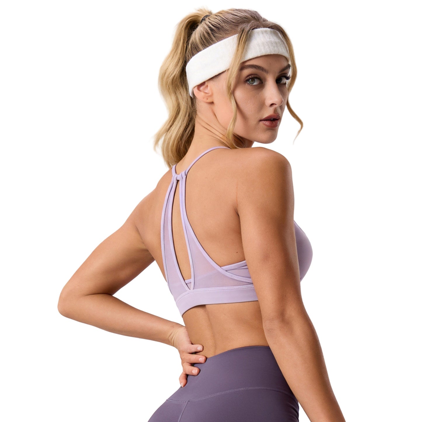 Summer Linear Sports Outfit, Anti-Chafing Activewear For Outdoor Running, Fitness & Yoga