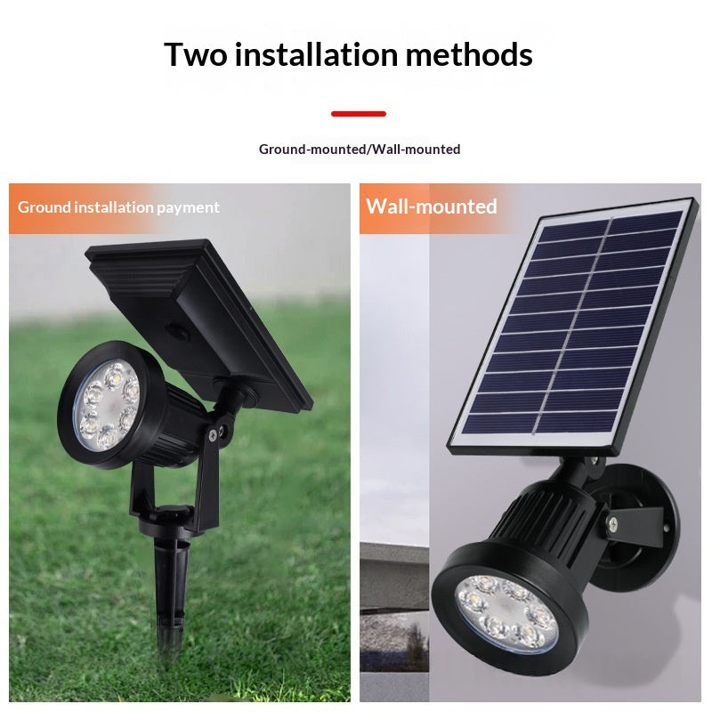 Solar-powered Spotlight Outdoor Ambiance Waterproof
