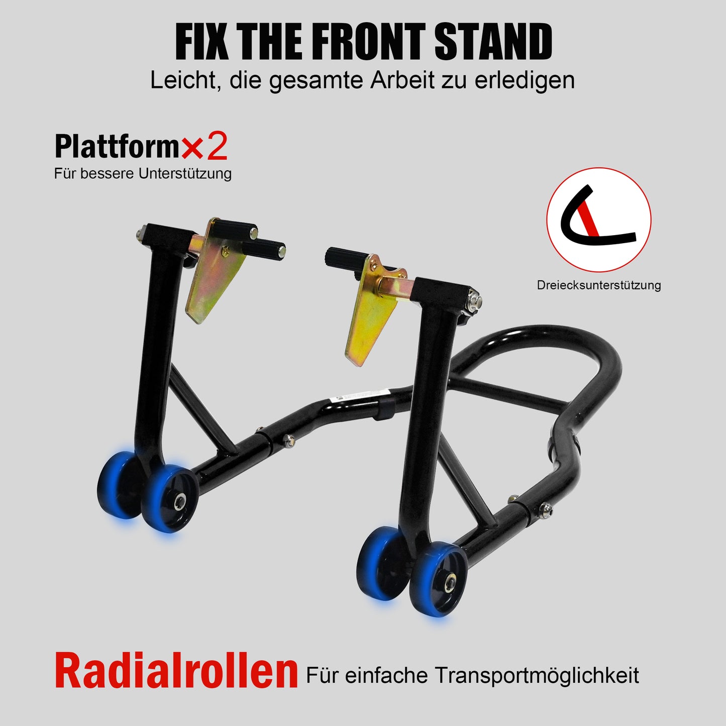 The Bait Frame For Motorcycles With 200 Kilograms, In The Docking Device With The Forward And Extremities  K And U , Which Is Suitable For Most Motorcycle Brands-Black