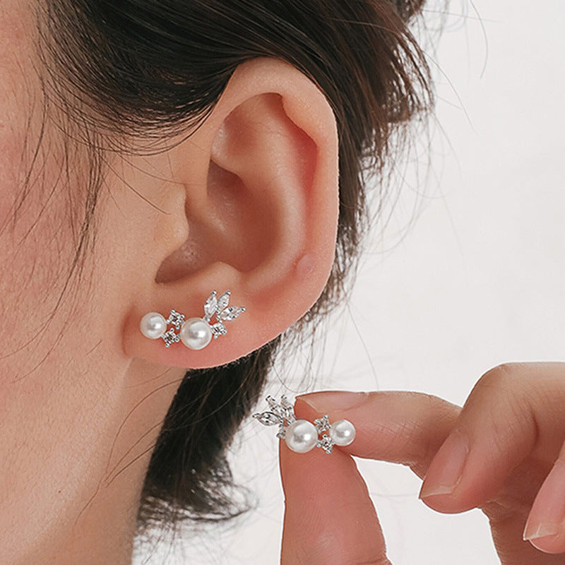 Korean-style Gentle Horse-eye Stud Earrings For Women