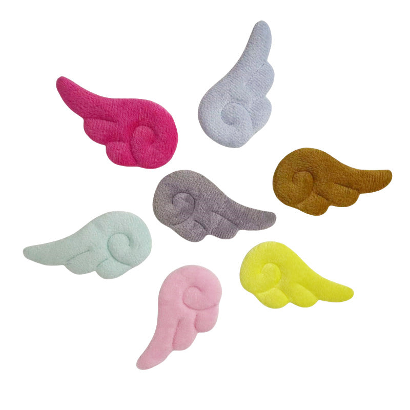 Cute Double-sided Plush Angel Wings DIY Accessories Hair Clips Barrettes Cake Toppers Toy Decoration Materials