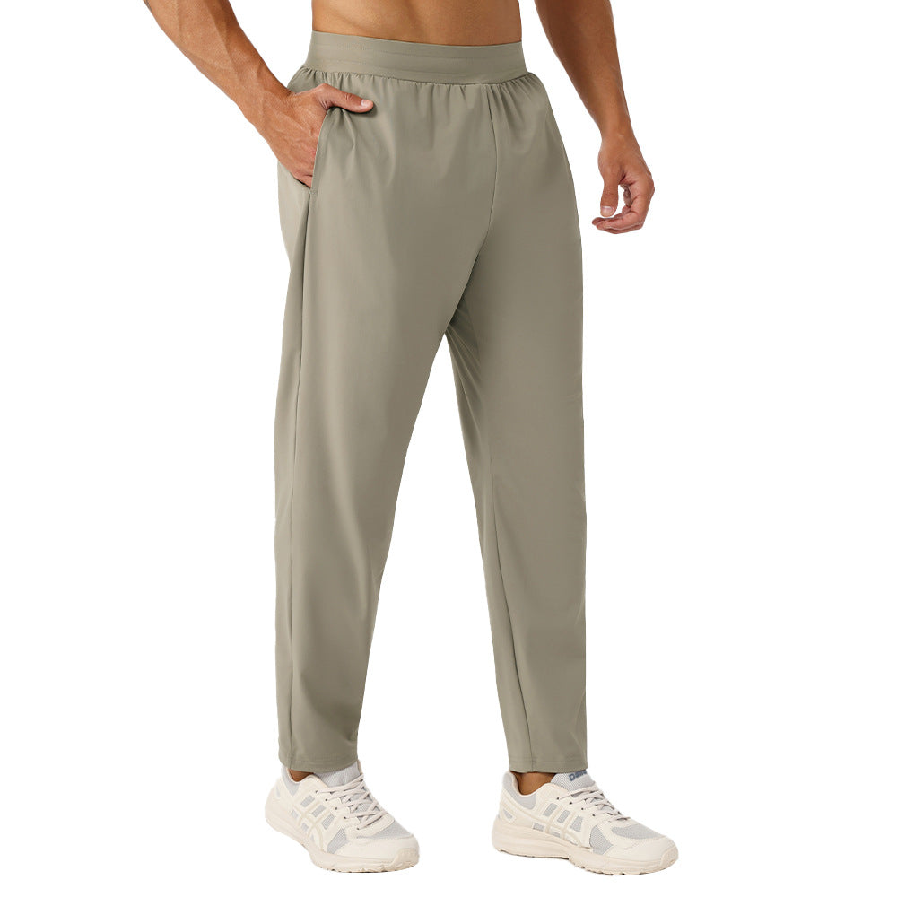 Men's Sporty Casual Long Pants, Quick-Drying And Breathable Fitness Running Trousers