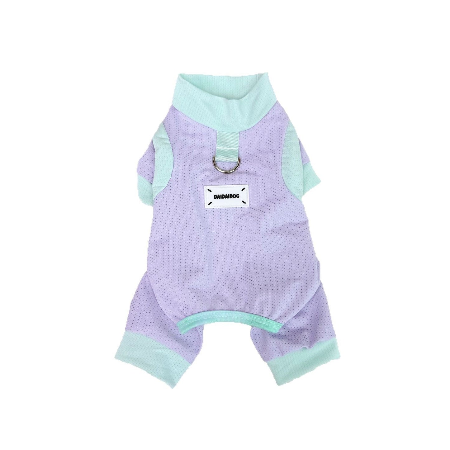 Pet Dog Clothes SpringSummer Ice Silk Cooling Four-Piece Suit