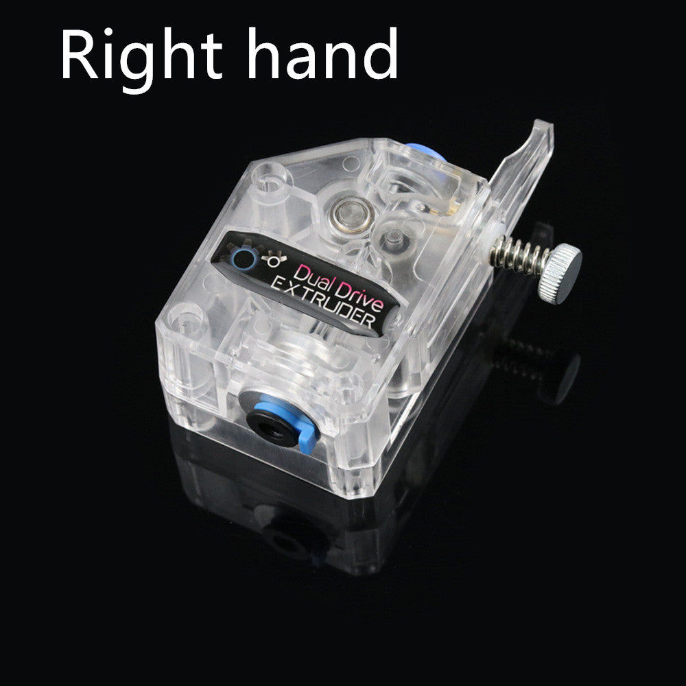 3D Printer Accessories, New Bmg Extruder, Transparent Type, Dual Gear Feeding, Soft Consumables