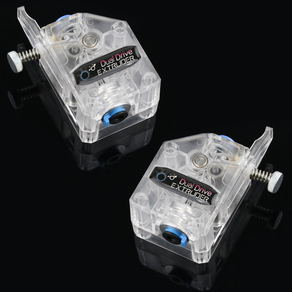 3D Printer Accessories, New Bmg Extruder, Transparent Type, Dual Gear Feeding, Soft Consumables