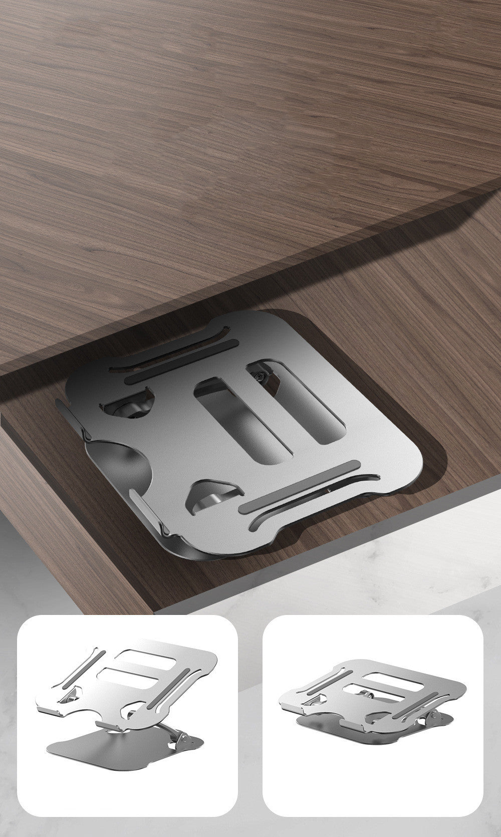 Compatible with Apple, Adjustable Lifting Laptop Bracket Aluminum Alloy Desktop Folding Ipad Tablet Cooling Bracket