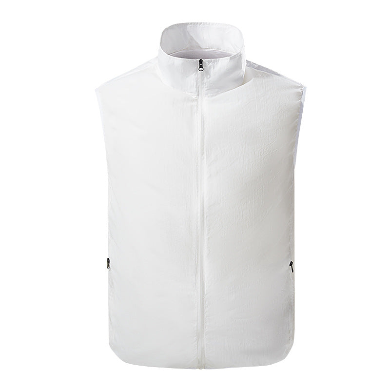 Cooling And Charging Sunscreen Vest With Fan