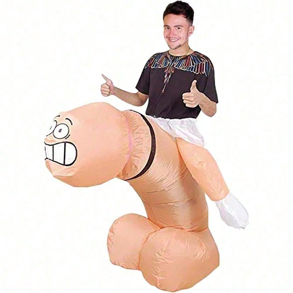 Perfect Valentine Gift Inflatable Costume For Adults With Pump Hilarious Blow Up Halloween Party Outfit, Group Costumes For Bachelorette Birthday Sporting Events, One Size Fits Most