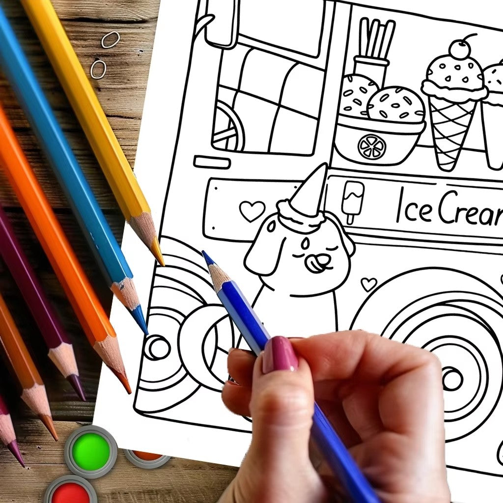 28 Pages Cozy Dogs Coloring Book Coloring Book For Adult Stress Reduction Colouring Book Valentine's Day Gifting, Birthday Party Gift, Drawing Supplies, Christmas Gift, Back To School Supplies