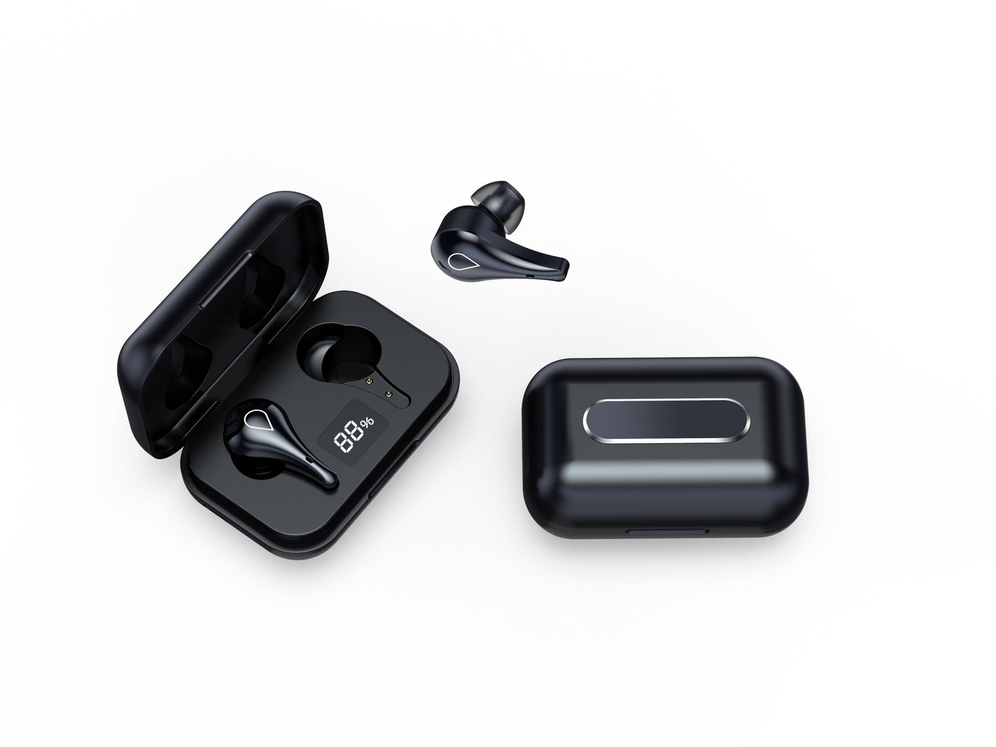 H2 New Private Model Bluetooth Headset 5.0 Tws Binaural Wireless Active Noise Reduction Sports Wireless Factory Direct Supply