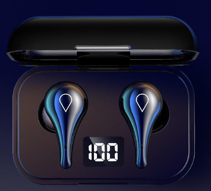 H2 New Private Model Bluetooth Headset 5.0 Tws Binaural Wireless Active Noise Reduction Sports Wireless Factory Direct Supply