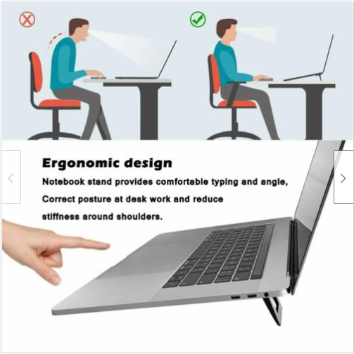 Notebook Bracket Folding Tablet Mobile Phone Universal Shaft Adjustable Storage Convenient Support Suspended Cooling