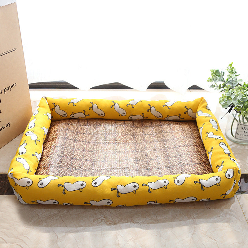 Multi-Color Into Cute Fashion Styles, Summer Pet Cooling Ice Mat, Square Cool Cat Litter