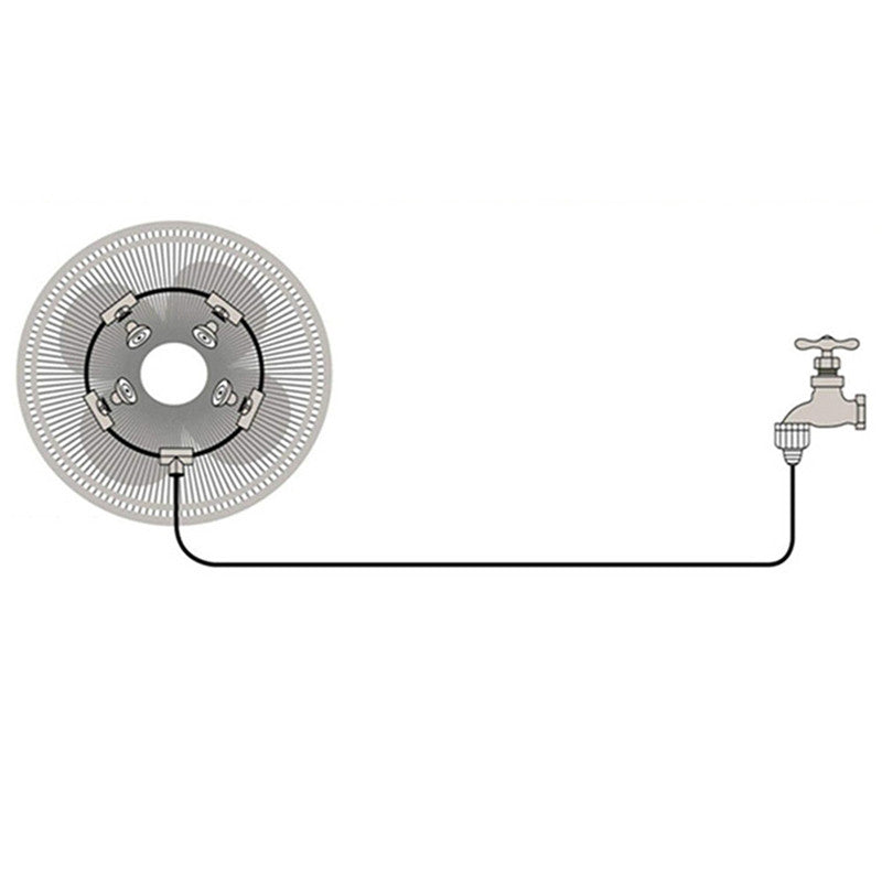 Cooling And Low Pressure Spray Set Spray Ring Fan