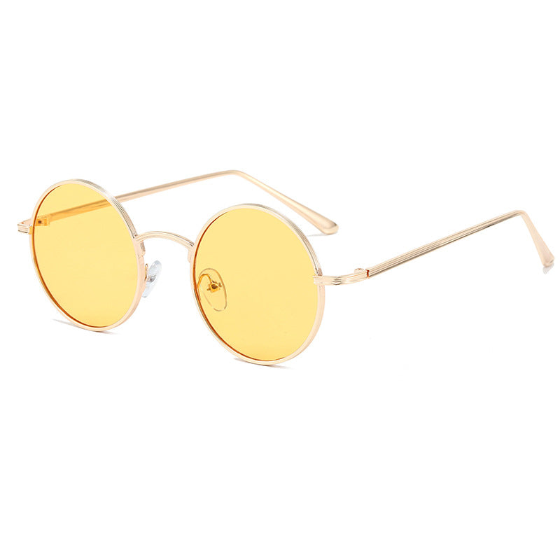 Prince Mirror Wu Yifan The Same Round Glasses Best Man Retro Sunglasses Men's Small Frame Sunglasses Women's Trendy Wholesale