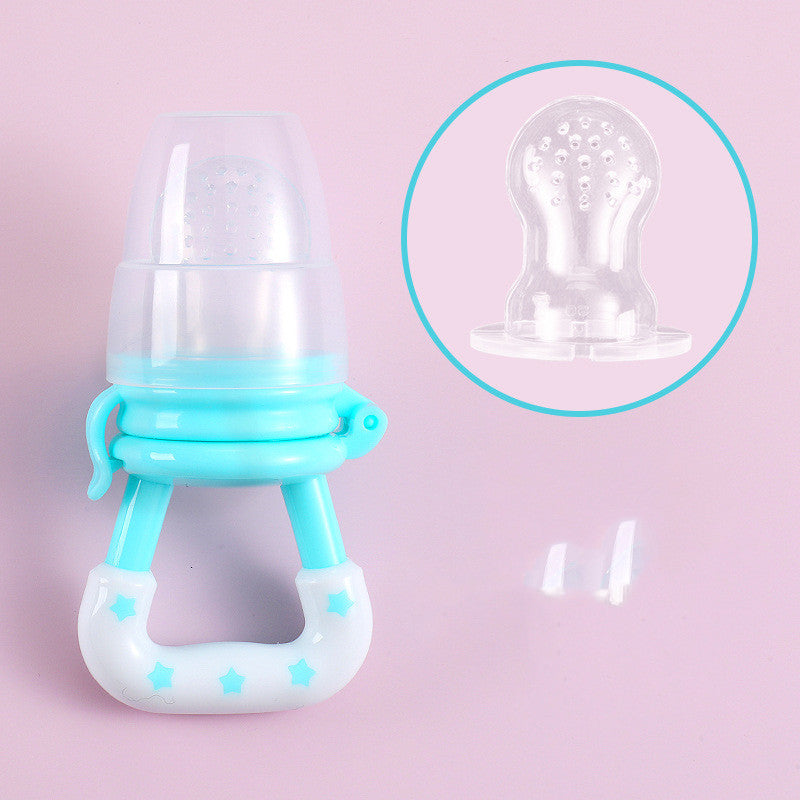 Baby Star Fruit And Vegetable Biting Happy Fruit Complementary Food Silicone Biting Bag Feeding Tableware Chewing