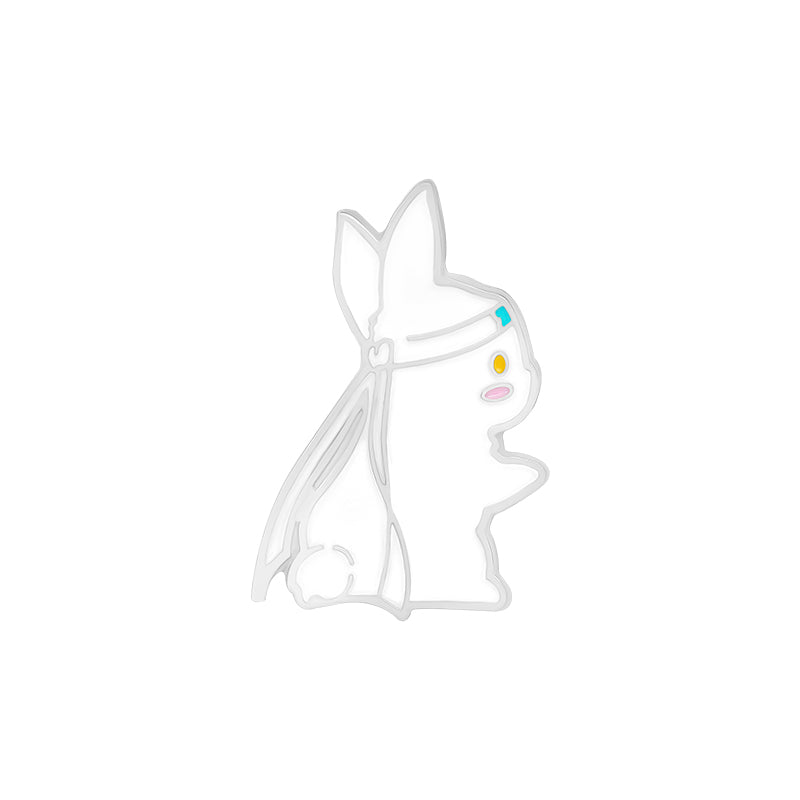 Black And White Rabbit Pin Bag, Clothing Lapel Pin, Button Badge, Cartoon, Jewelry, Gifts For Best Friends