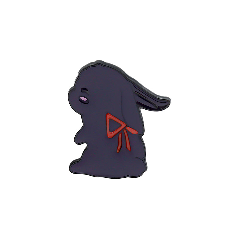 Black And White Rabbit Pin Bag, Clothing Lapel Pin, Button Badge, Cartoon, Jewelry, Gifts For Best Friends