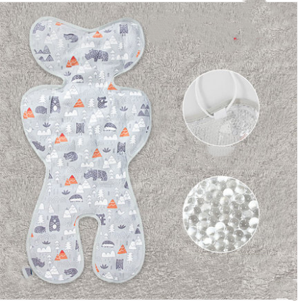 Ice Bead Cooling Pad For Stroller Mat Safety Seat Universal Ice Silk Cushion