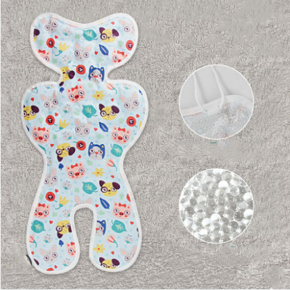 Ice Bead Cooling Pad For Stroller Mat Safety Seat Universal Ice Silk Cushion