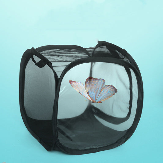 All Black Insect-proof Net Box Plant Greenhouse Net Box Praying Mantis Feeding Box Butterfly
