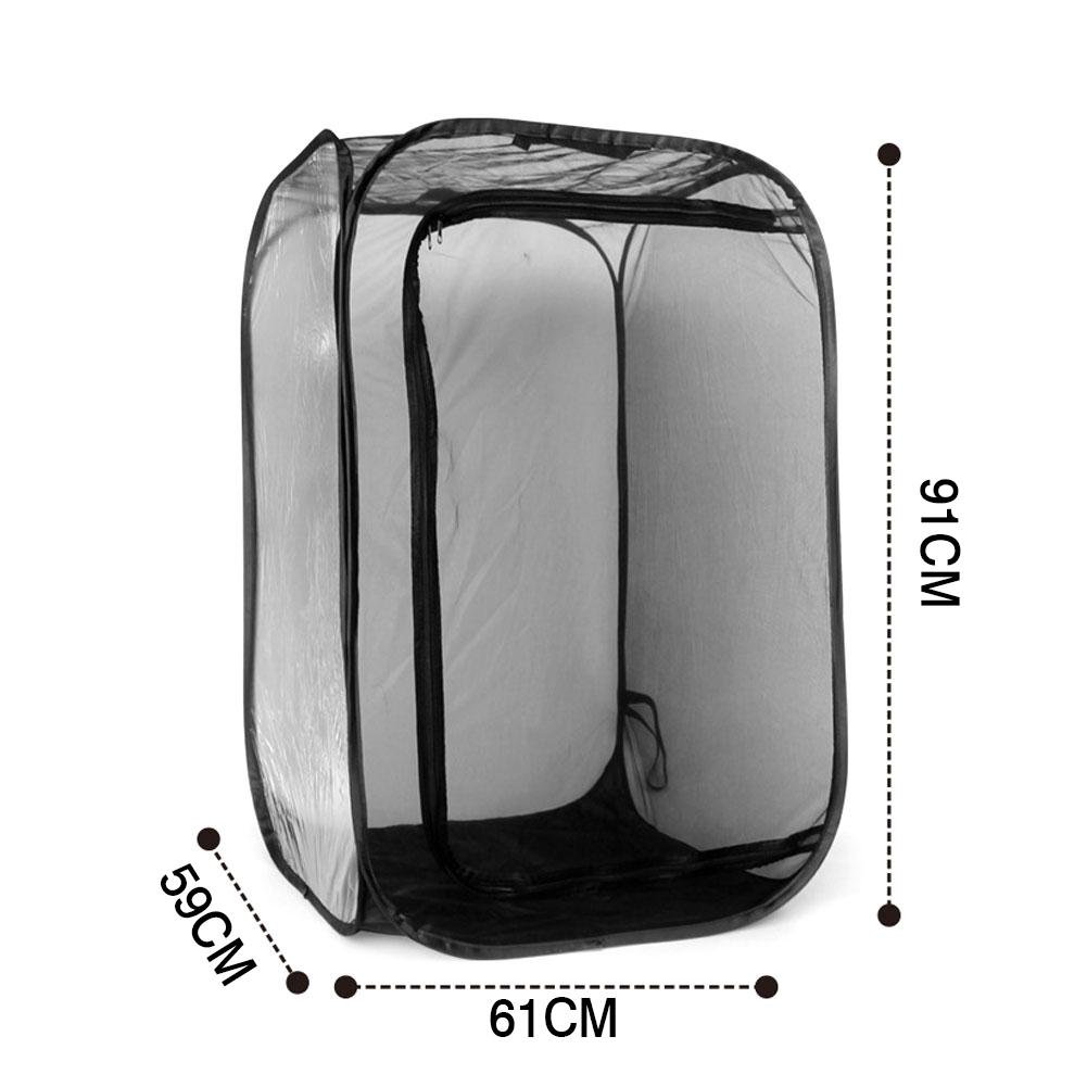 All Black Insect-proof Net Box Plant Greenhouse Net Box Praying Mantis Feeding Box Butterfly