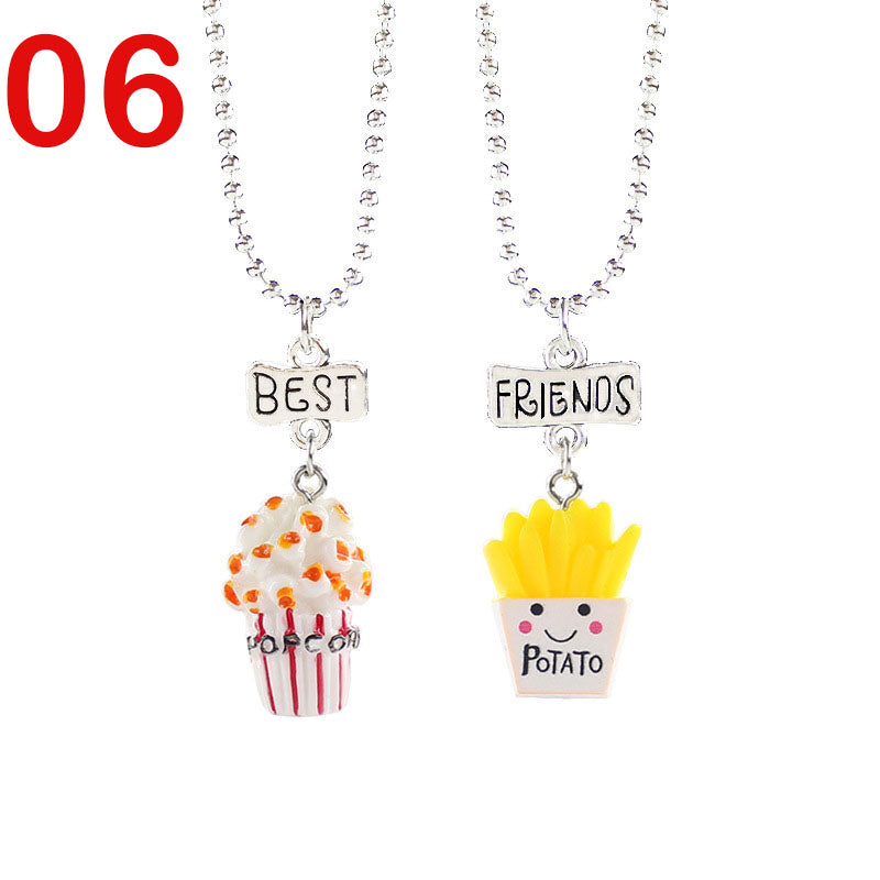 European And American Creative Best Friend Unicorn Necklace