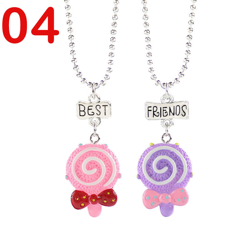 European And American Creative Best Friend Unicorn Necklace