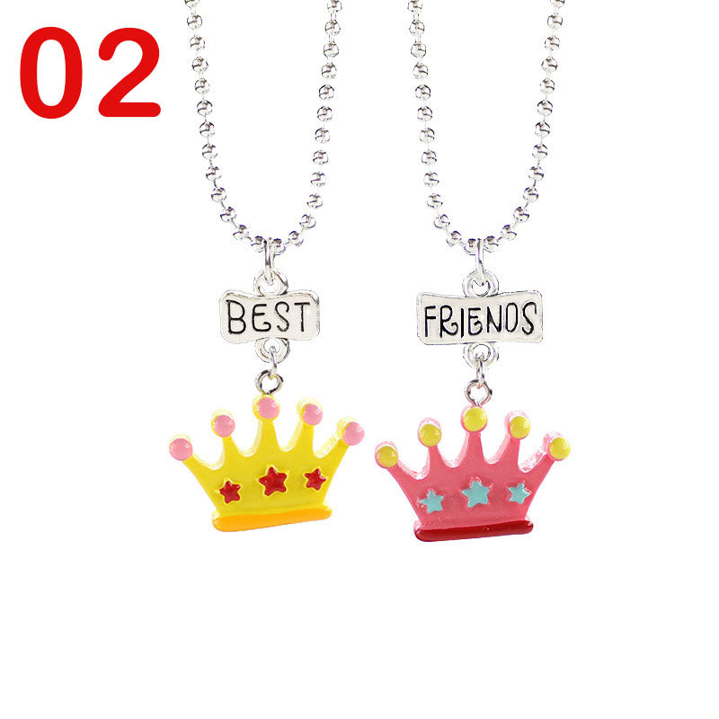 European And American Creative Best Friend Unicorn Necklace