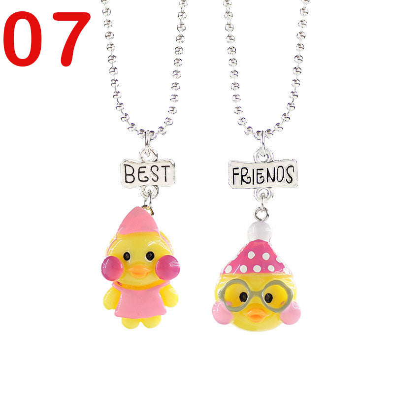 European And American Creative Best Friend Unicorn Necklace