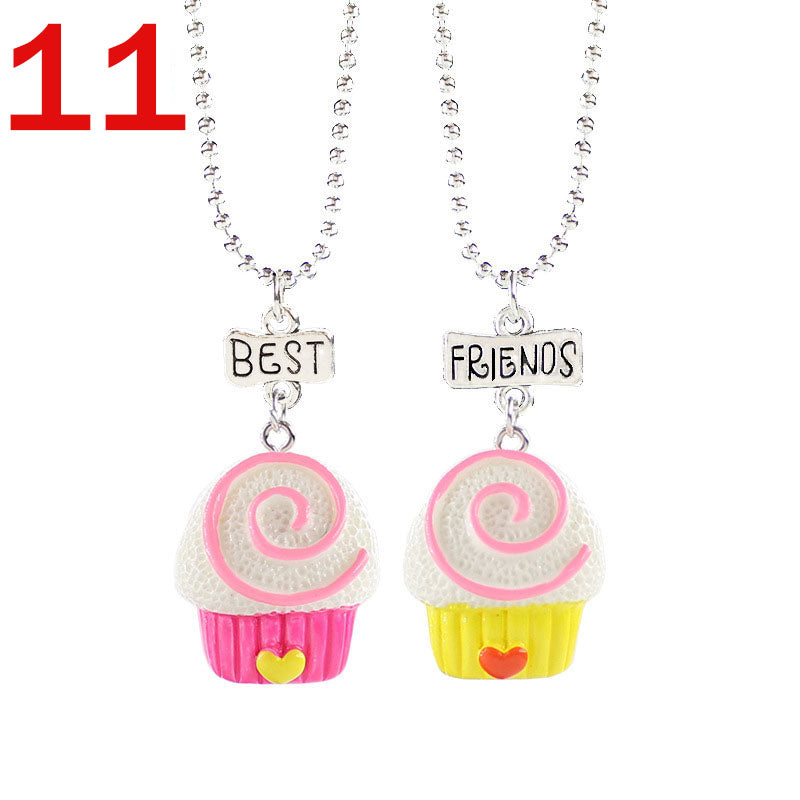 European And American Creative Best Friend Unicorn Necklace