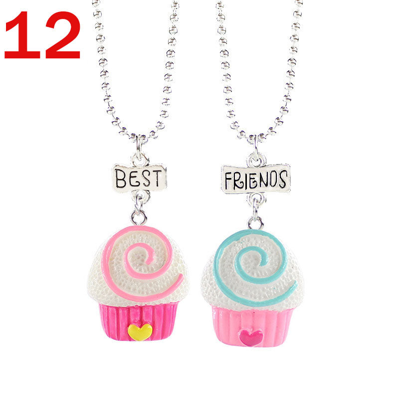 European And American Creative Best Friend Unicorn Necklace