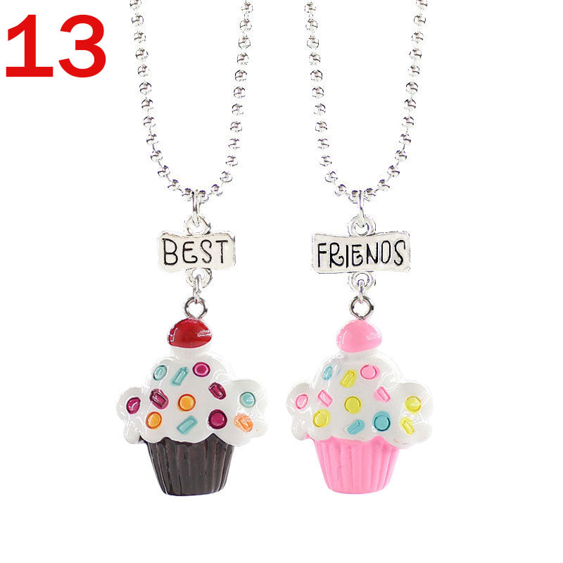 European And American Creative Best Friend Unicorn Necklace