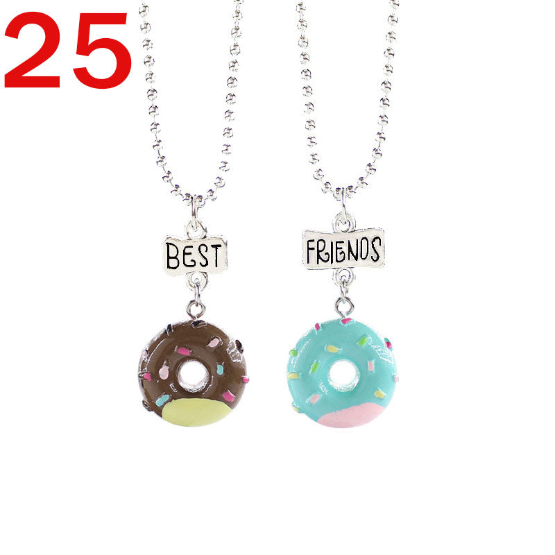 European And American Creative Best Friend Unicorn Necklace