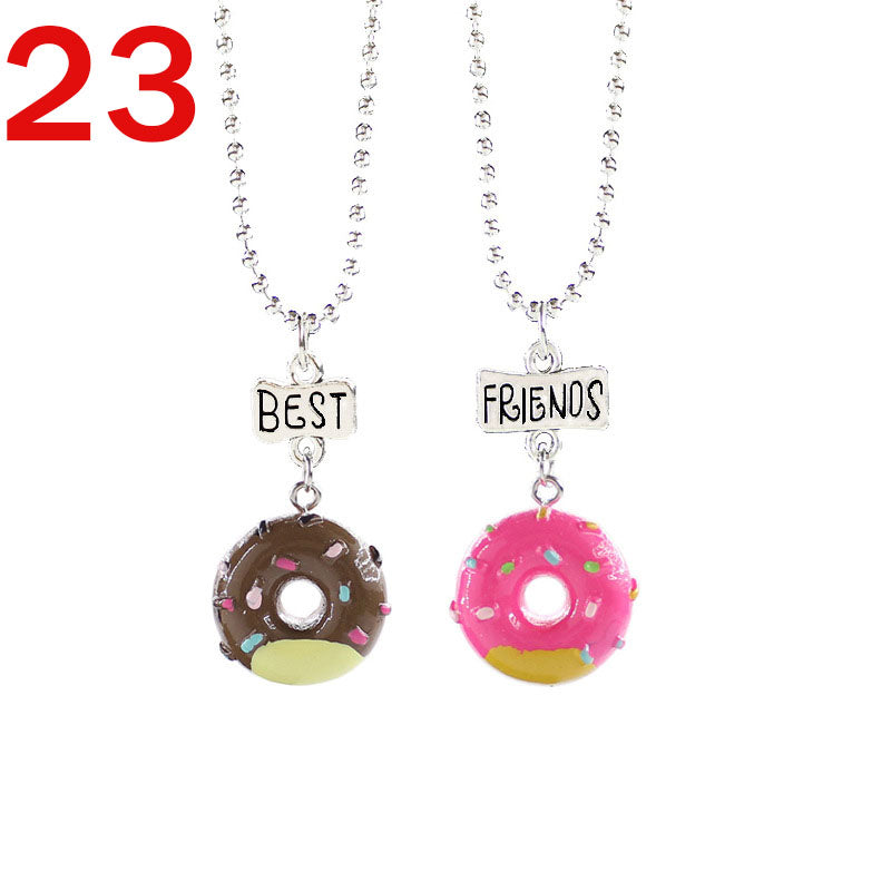 European And American Creative Best Friend Unicorn Necklace