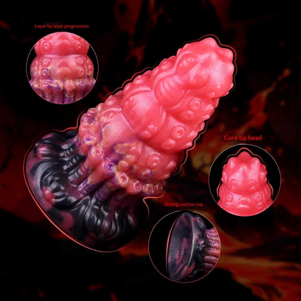 Liquid Silicone Soft Anal Plug With Bumps For Vaginal And Anal Development Products