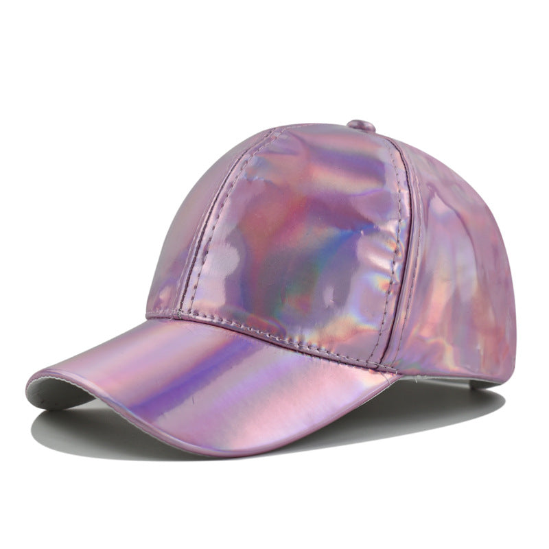 Women's Sequin Fashion Trend Sun-protective Shiny Surface Baseball Cap With Futuristic Technology Feel, Sweet And Cool Girl Style, Suitable For Daily Outings And Versatile Wear.