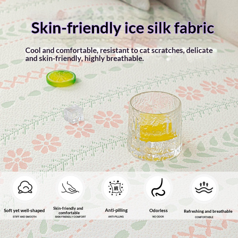 Ice Silk Cooling Mat Simple Sofa Cushion