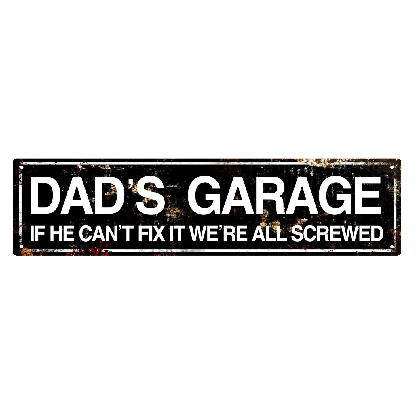 Creative Home Decor Tin Sign For Dads Garage