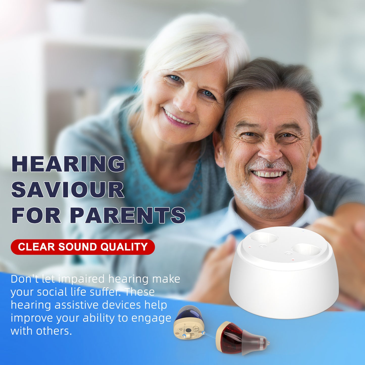 Charging Hearing Aid Sound Amplifier For The Elderly