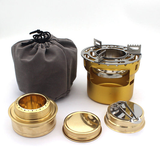 Outdoor Aluminum Alloy Alcohol Stove Cookware