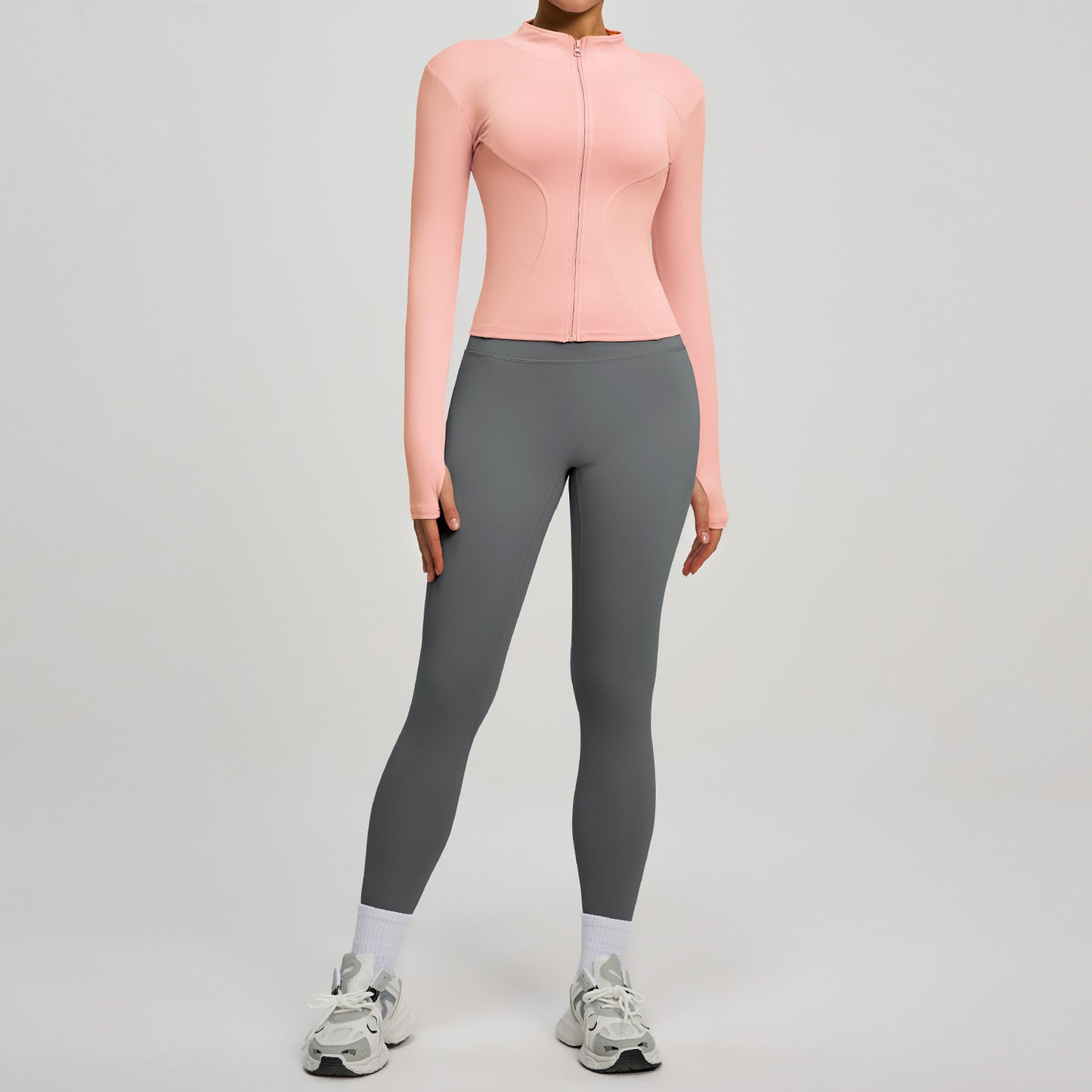 Fitness High-waist Butt-lifting Running Two-piece Set