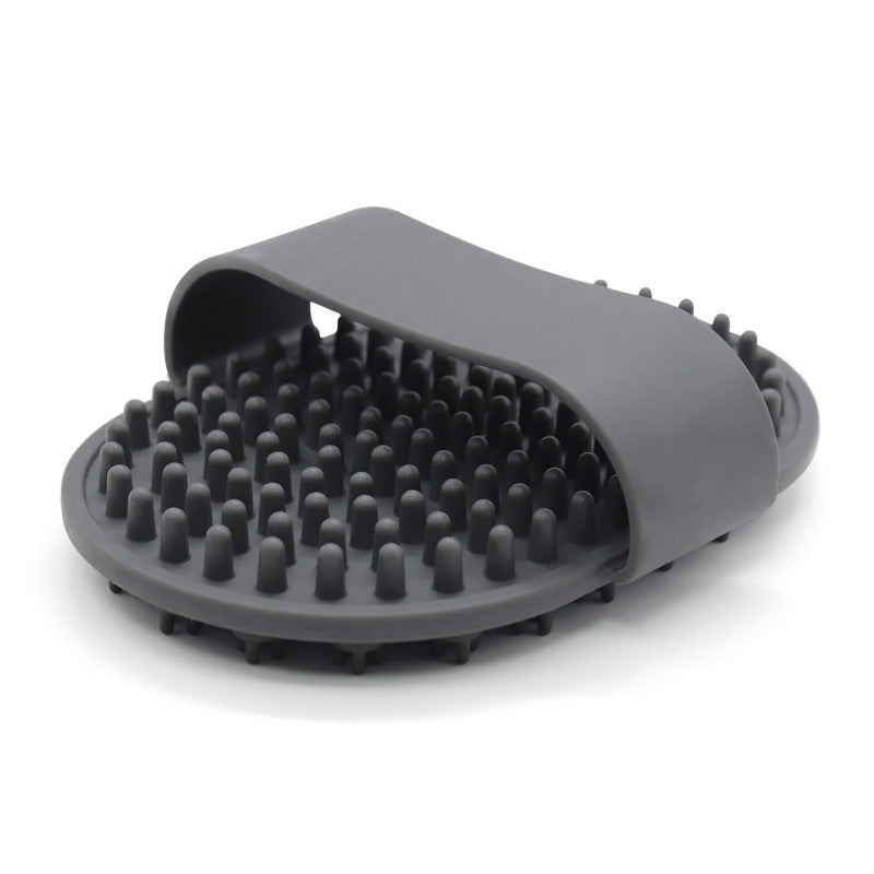 Pet Silicone Bath Brush Specialized Cleaning Tool For Cats And Dogs