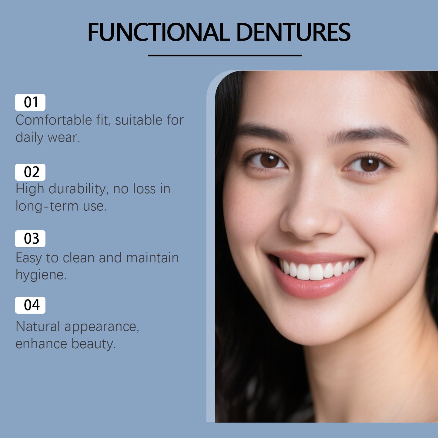 Comfortable Decoration Enhance Smile And Beauty Vacation Teeth Set
