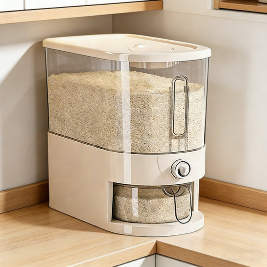 5 10KG Rice Dispenser Container Cereal Dispenser Box Dry Food Grain Storage Home