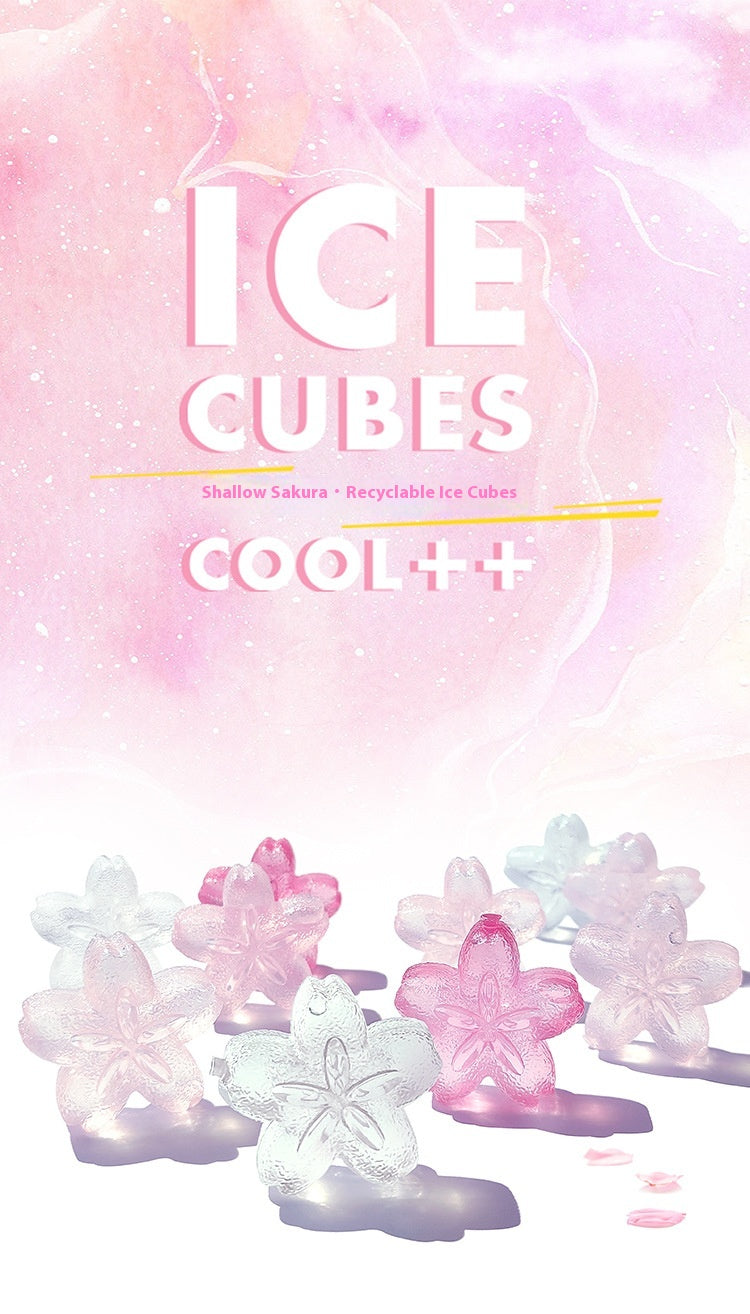 Cooling Iced Cherry Blossoms Can Be Recycled Ice Cubes Ice Maker