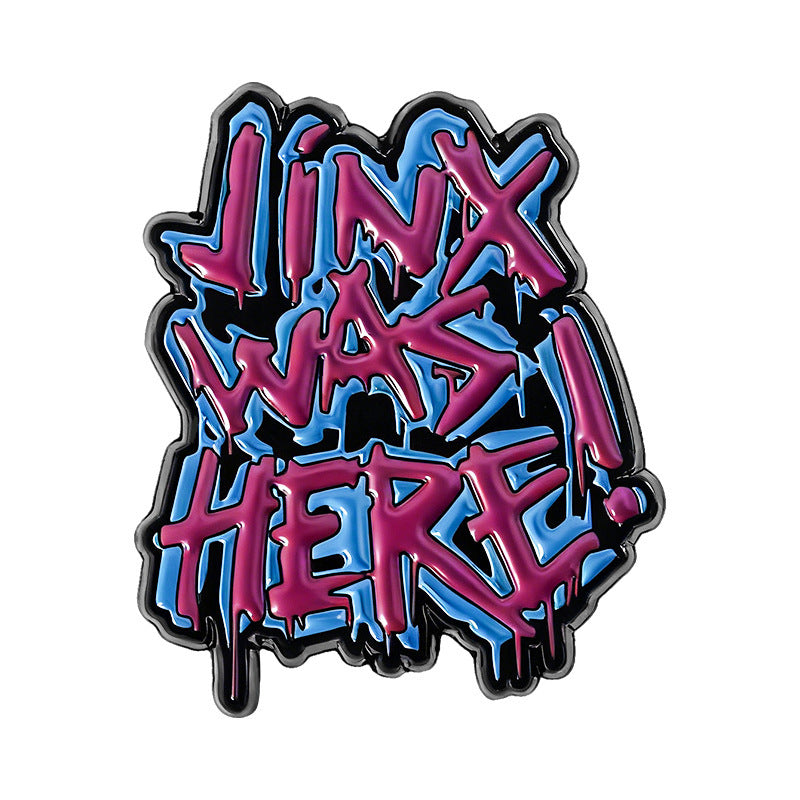 Alphabet-shaped Clothing Backpack Accessories Alloy Pin Badges