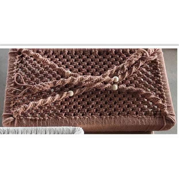 Bohemian-style Cotton Rope Hand-woven Pet Hammock Basket Pet Bed