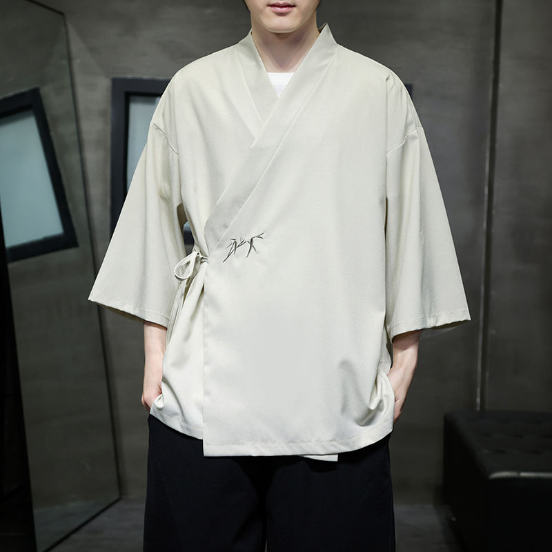 Plus-size Loose-fit New Chinese-style Mens Top